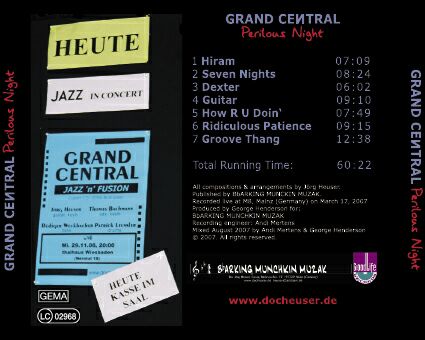 OUT NOW!!!: GRAND CENTRAL - PERILOUS NIGHT - live - click to order now!