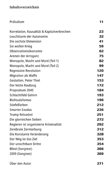 Inhaltsverzeichnis