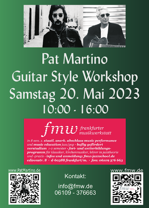 Pat Martino workshop 20. Mai 2023